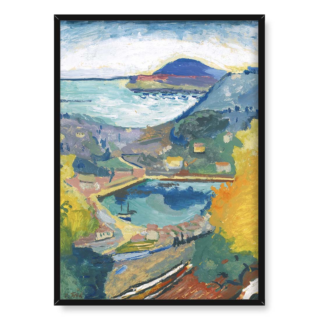 Emil Filla Widok na Gruż 50x70