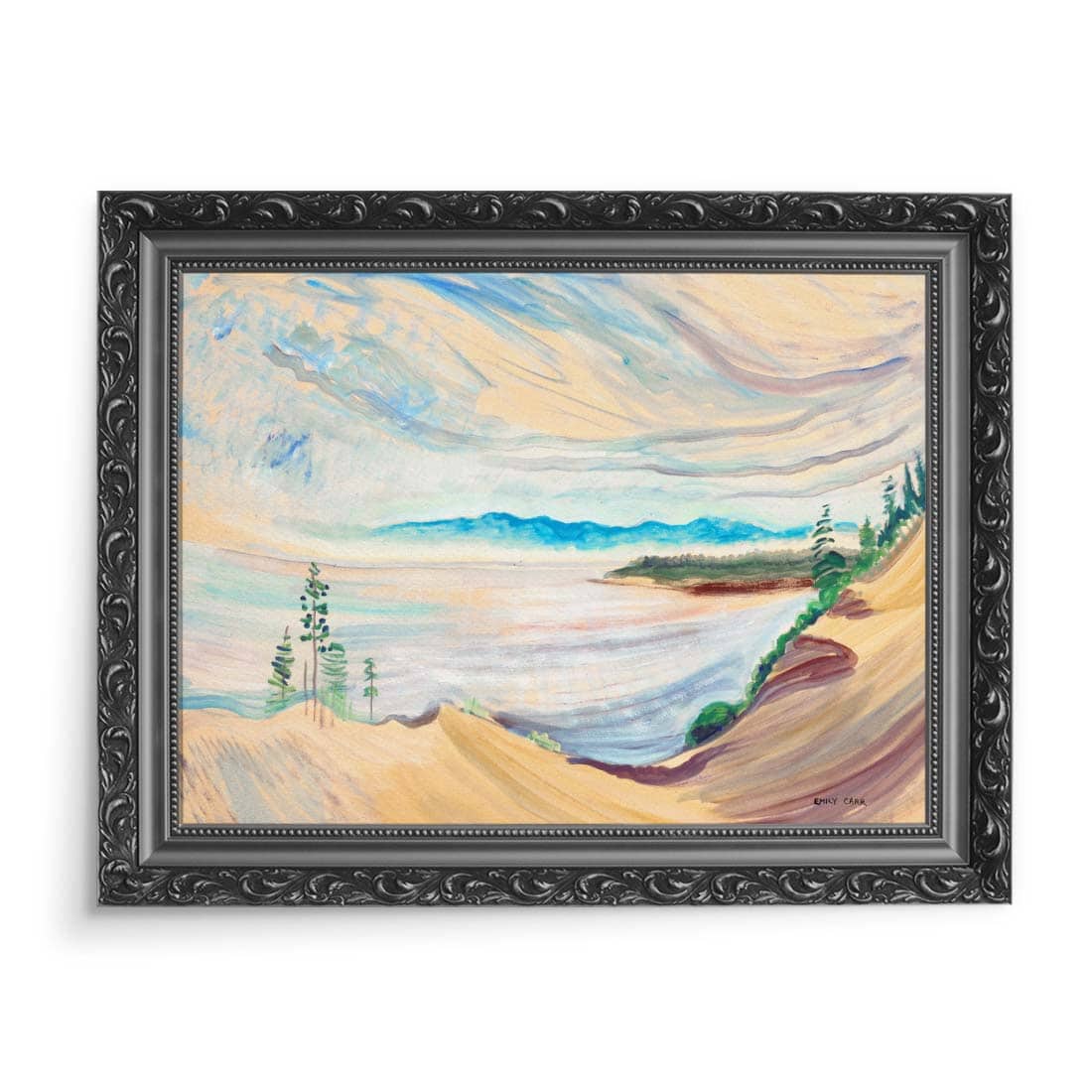 Emily Carr Cieśnina Juana de Fuca z żwirowni 70x50