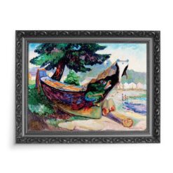 Emily Carr Indiańska wojenna łódź Alert Bay 70×50