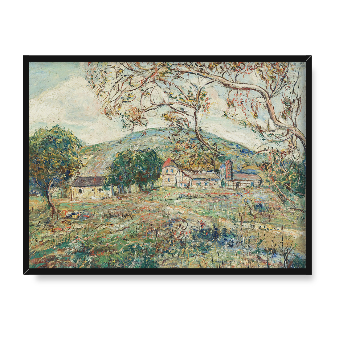 Ernest Lawson Czerwona wieżyczka 40x30