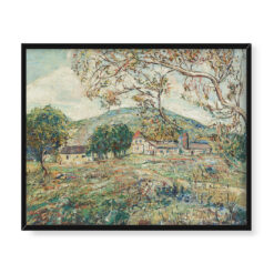 Ernest Lawson Czerwona wieżyczka 50×40 w RAMIE