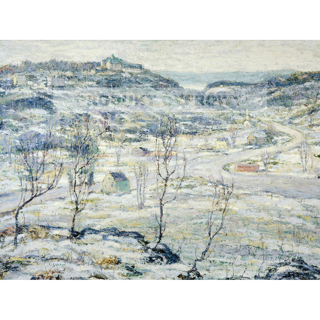 Ernest Lawson Dolina Harlemu Zima — produkt cyfrowy do pobrania