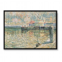 Ernest Lawson Dom łodzi 70×50