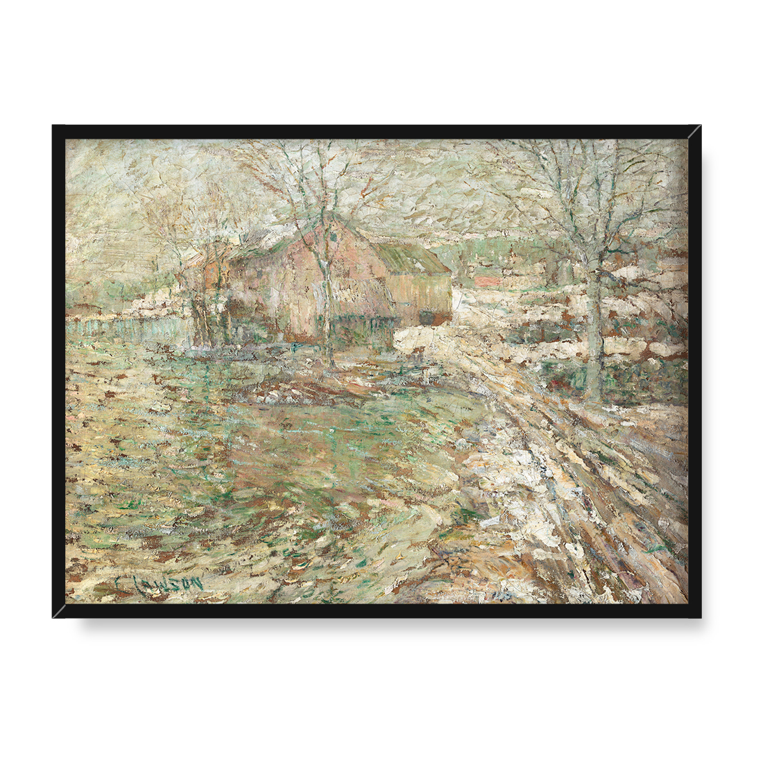 Ernest Lawson Dzień pluchy 40x30