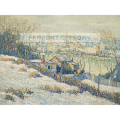 Ernest Lawson Górna rzeka Harlem zimą — produkt cyfrowy do pobrania