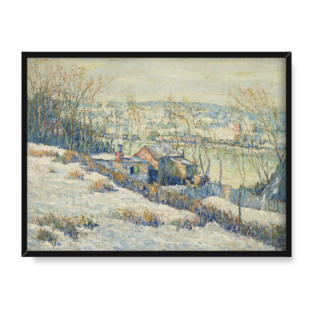 Ernest Lawson Górna rzeka Harlem zimą 40x30