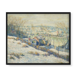 Ernest Lawson Górna rzeka Harlem zimą 50×40 w RAMIE