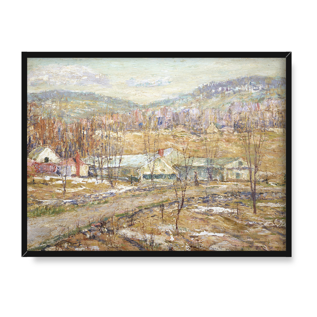 Ernest Lawson Koniec zimy 40x30