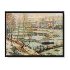 Ernest Lawson Lód na rzece 40×30