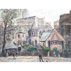 Ernest Lawson Mały kościół za rogiem — produkt cyfrowy do pobrania