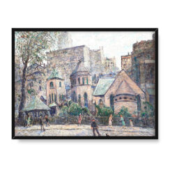 Ernest Lawson Mały kościół za rogiem 40×30