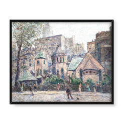 Ernest Lawson Mały kościół za rogiem 50×40