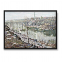 Ernest Lawson Most High Bridge na rzece Harlem 70×50