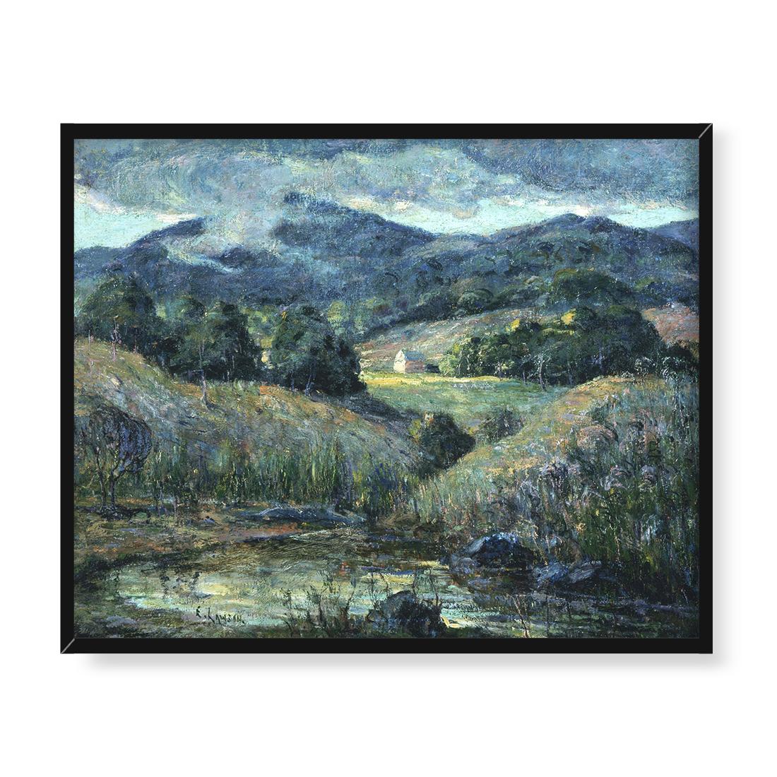 Ernest Lawson Nadciągająca burza 50x40 w RAMIE