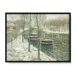 Ernest Lawson Łodzie mieszkalne 40×30