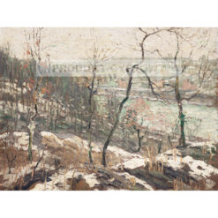 Ernest Lawson Pejzaż w pobliżu rzeki Harlem — produkt cyfrowy do pobrania