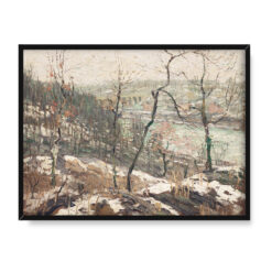 Ernest Lawson Pejzaż w pobliżu rzeki Harlem 40×30