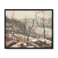 Ernest Lawson Pejzaż w pobliżu rzeki Harlem 50×40