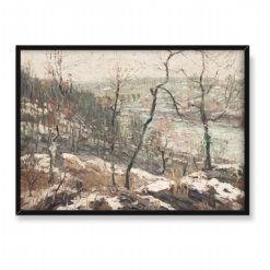 Ernest Lawson Pejzaż w pobliżu rzeki Harlem 70×50