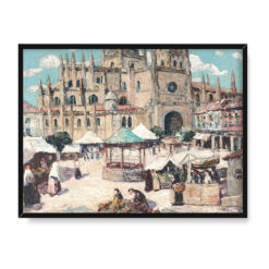 Ernest Lawson Rynek Segowia Hiszpania 40×30