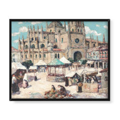 Ernest Lawson Rynek Segowia Hiszpania 50×40