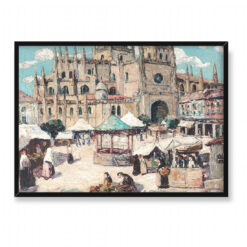 Ernest Lawson Rynek Segowia Hiszpania 70×50