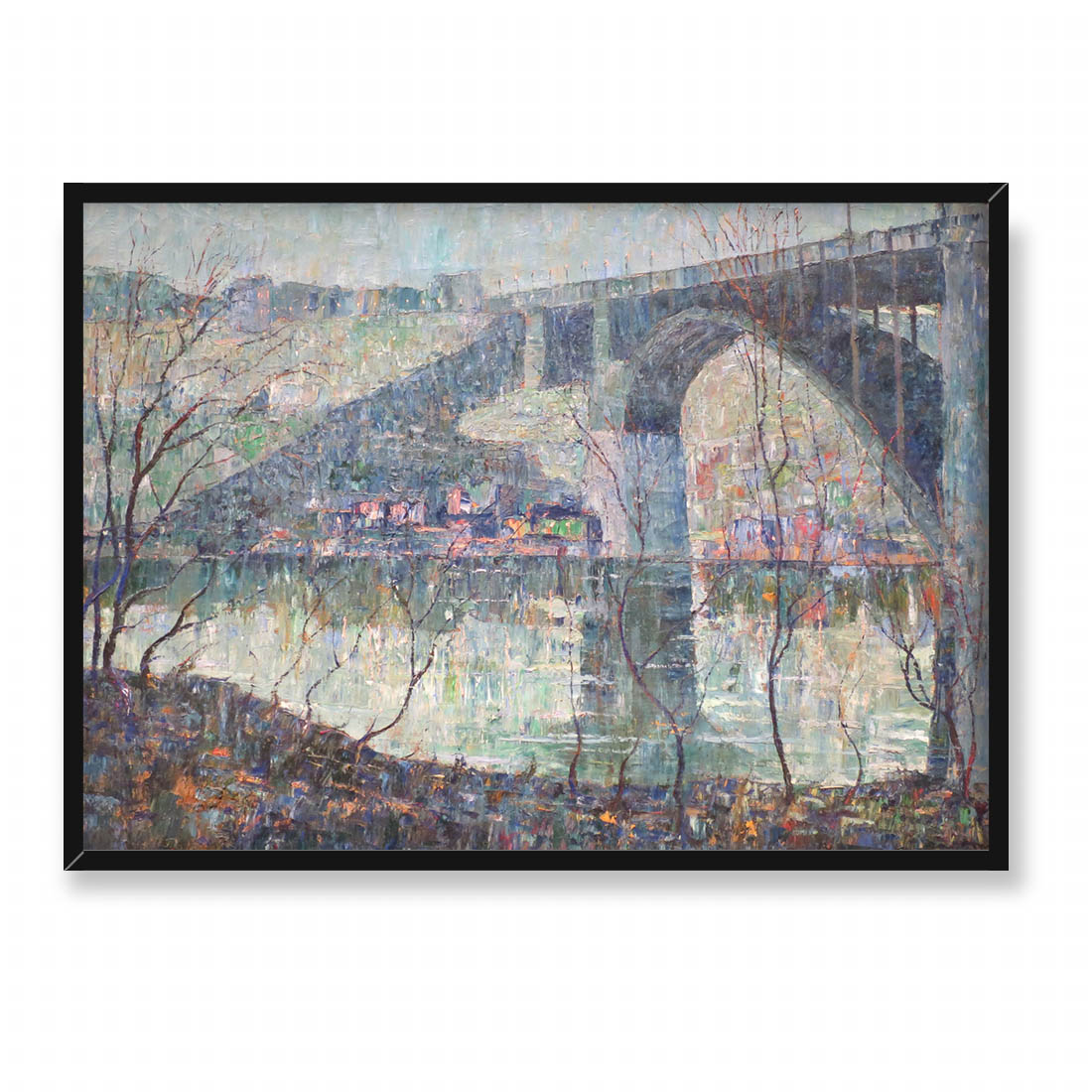 Ernest Lawson Rzeka Harlem 2 70x50