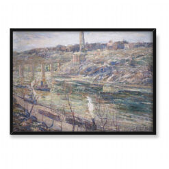 Ernest Lawson Rzeka Harlem 70×50