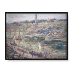 Ernest Lawson Rzeka Harlem przy moście High Bridge 40×30