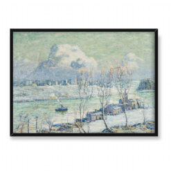 Ernest Lawson Rzeka Harlem przy moście High Bridge 70×50