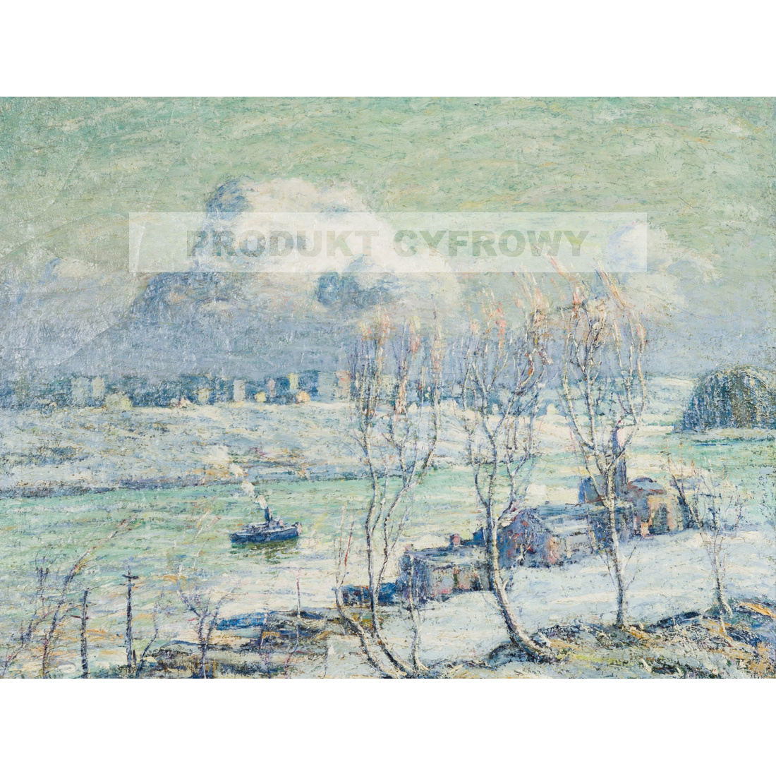Ernest Lawson Rzeka Harlem — produkt cyfrowy do pobrania