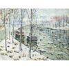 Ernest Lawson Scena nad kanałem zimą — produkt cyfrowy do pobrania