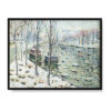 Ernest Lawson Scena nad kanałem zimą 40×30 w RAMIE