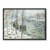 Ernest Lawson Scena nad kanałem zimą 70×50 Ernest Lawson Scena nad kanałem zimą 70×50