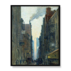 Ernest Lawson Scena uliczna w Nowym Jorku 40×50