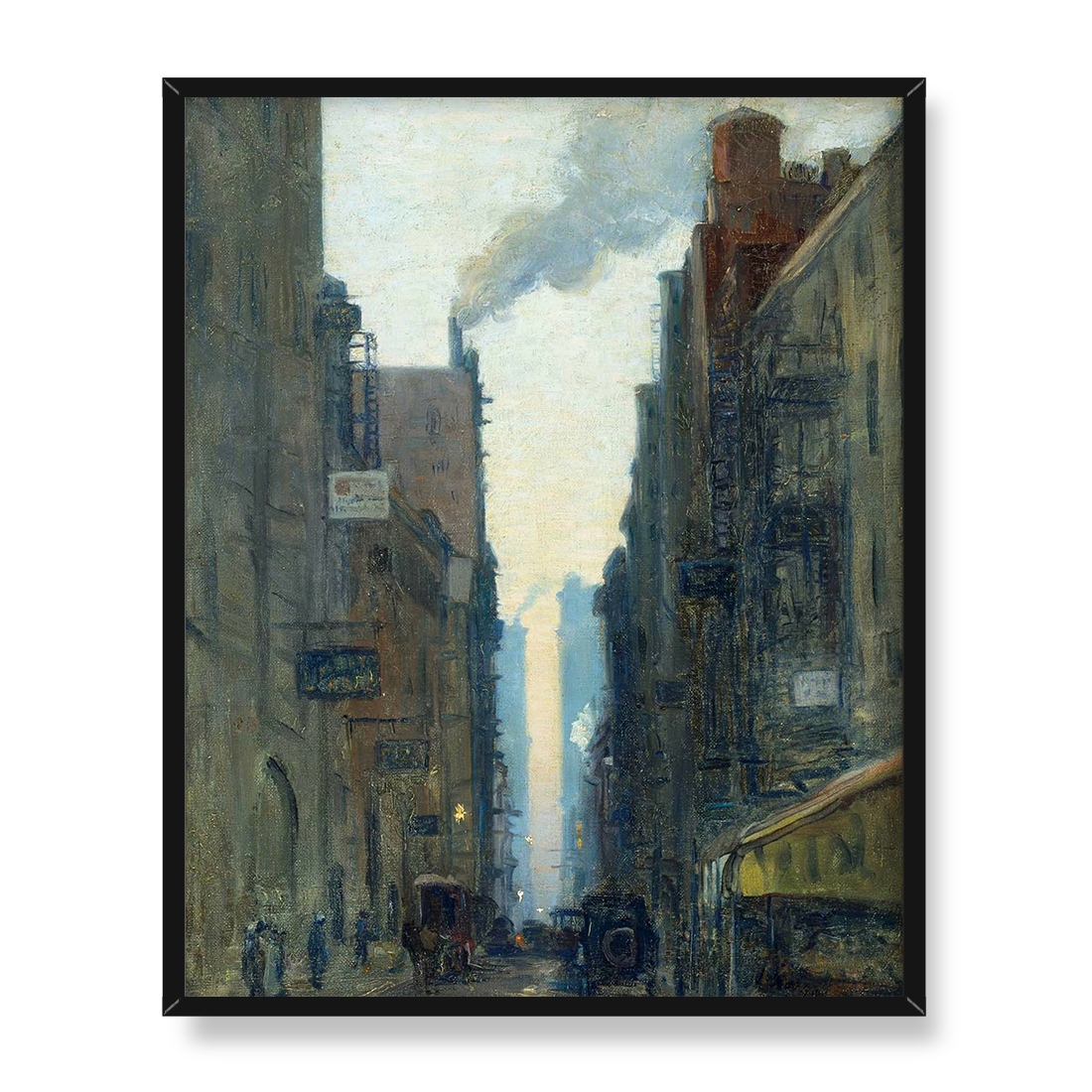 Ernest Lawson Scena uliczna w Nowym Jorku 40x50