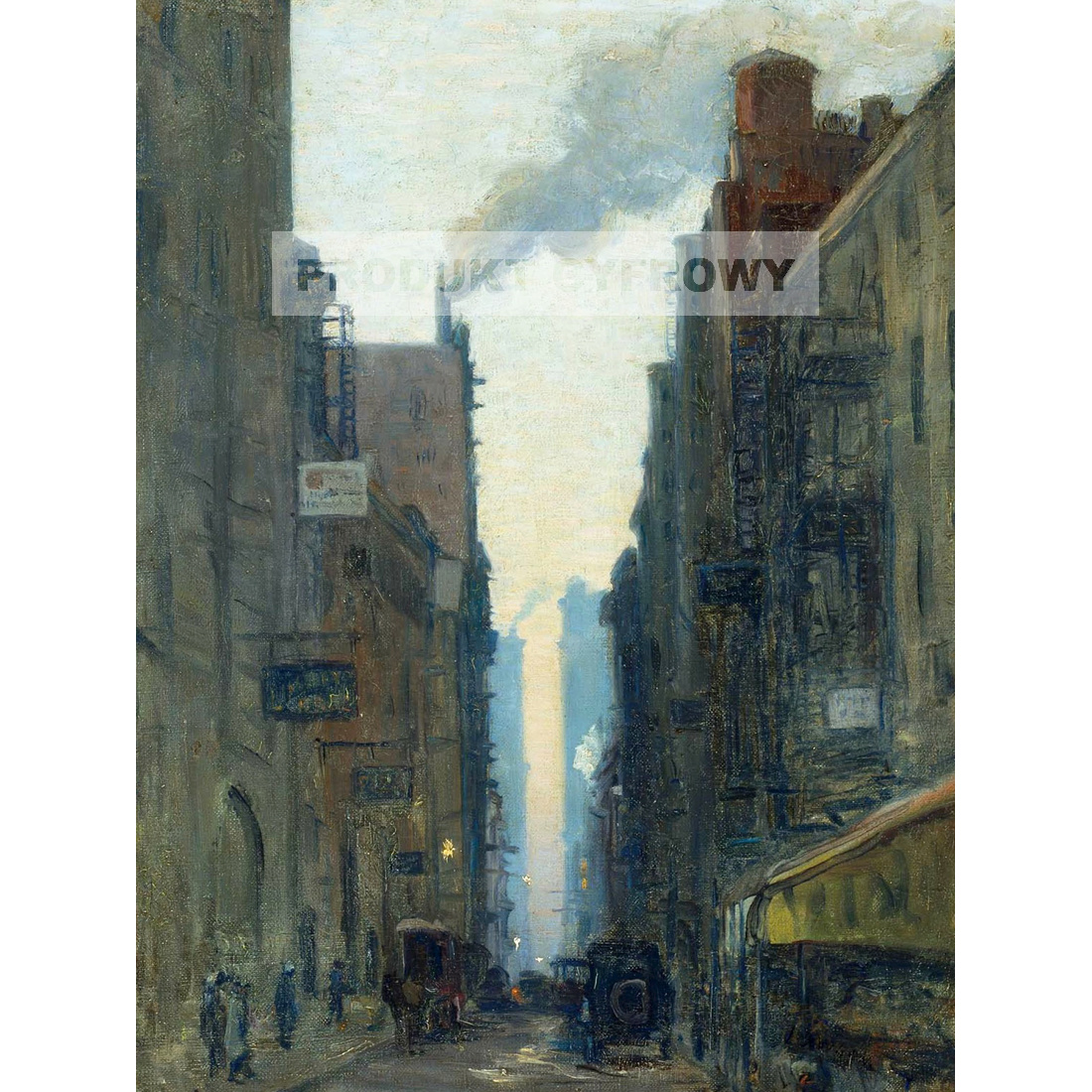 Ernest Lawson Scena uliczna w Nowym Jorku — produkt cyfrowy do pobrania