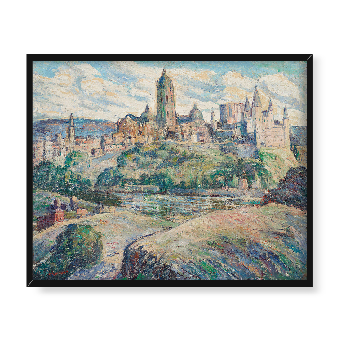 Ernest Lawson Segowia 50x40 w RAMIE