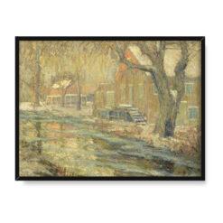 Ernest Lawson Topniejący śnieg 40×30