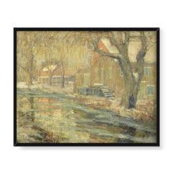 Ernest Lawson Topniejący śnieg 50×40
