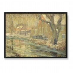 Ernest Lawson Topniejący śnieg 70×50