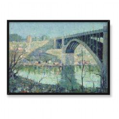 Ernest Lawson Wiosenna noc nad rzeką Harlem 70×50