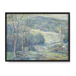 Ernest Lawson Zimowe wzgórza 40×30