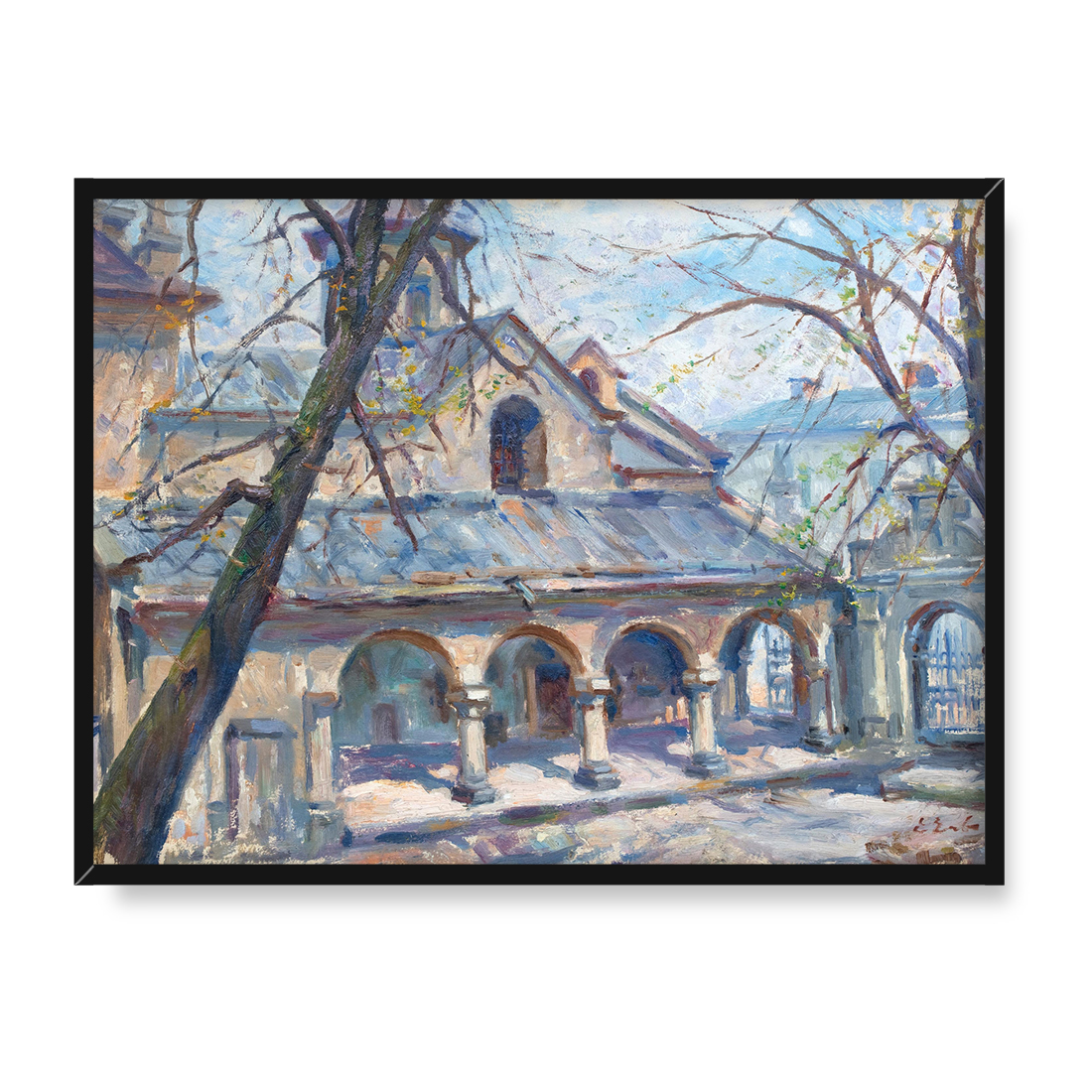 Erno Erb Dziedziniec Katedry Ormiańskiej we Lwowie 30x40