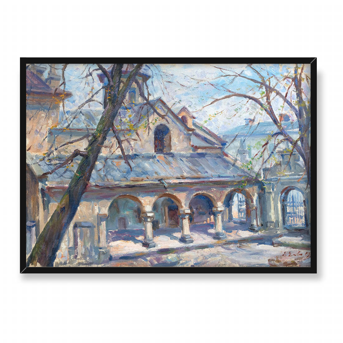 Erno Erb Dziedziniec Katedry Ormiańskiej we Lwowie 70x50