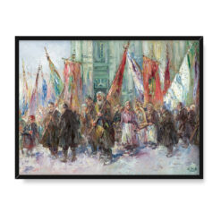 Erno Erb Procesja na Ofiarowanie Pańskie 30×40 w RAMIE