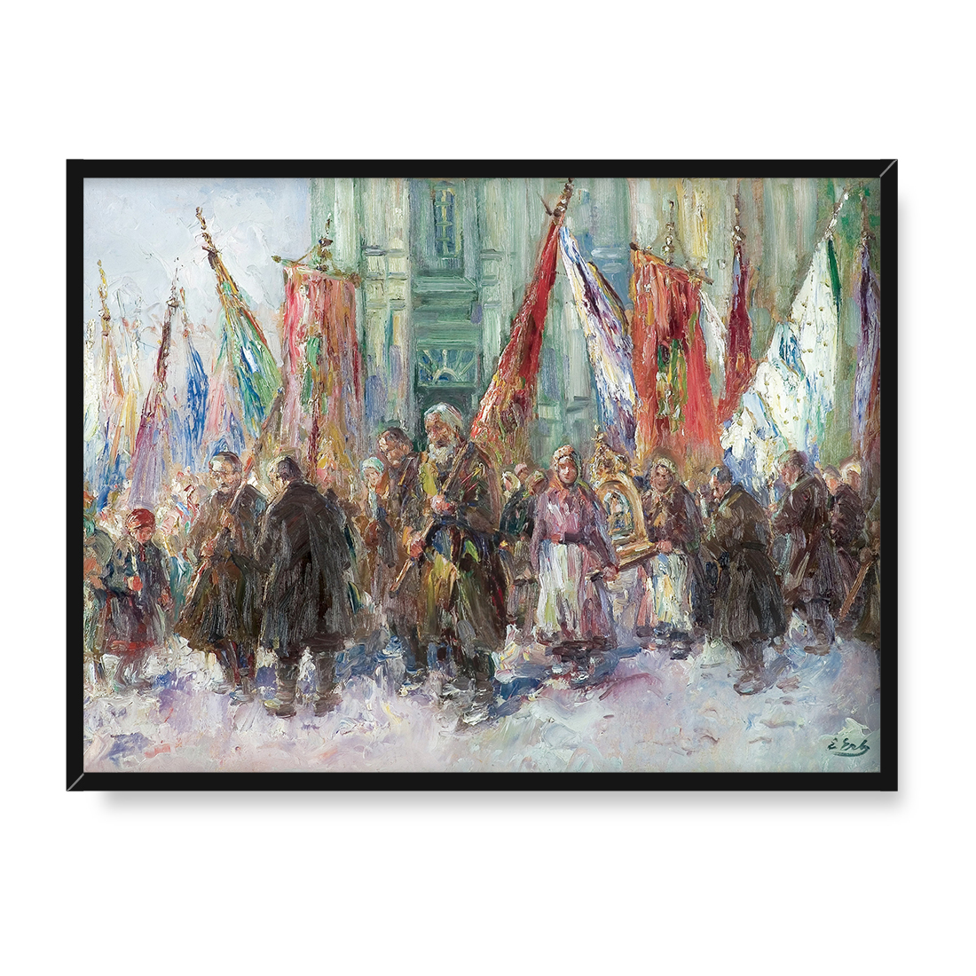 Erno Erb Procesja na Ofiarowanie Pańskie 30x40