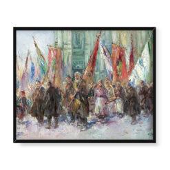 Erno Erb Procesja na Ofiarowanie Pańskie 50×40