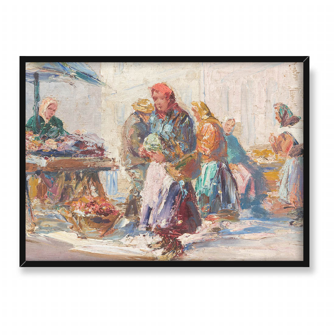 Erno Erb Przekupki na targu 70x50