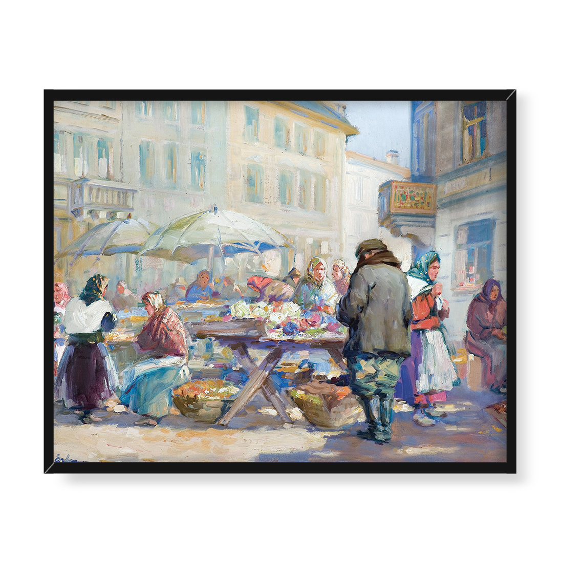 Erno Erb Targowisko 50x40 w RAMIE